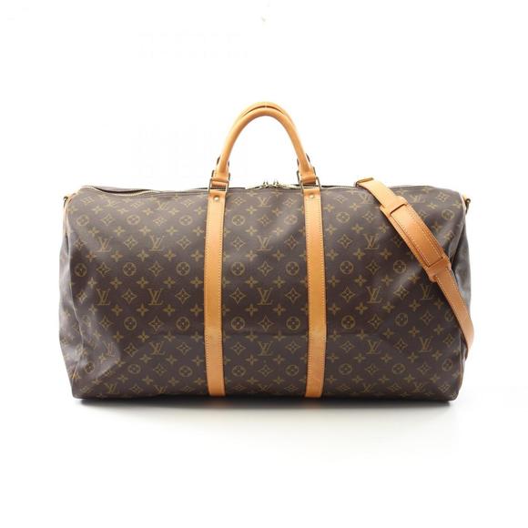 LOUIS VUITTON Brown Monogram Leather Boston Bag - Picture 1 of 11